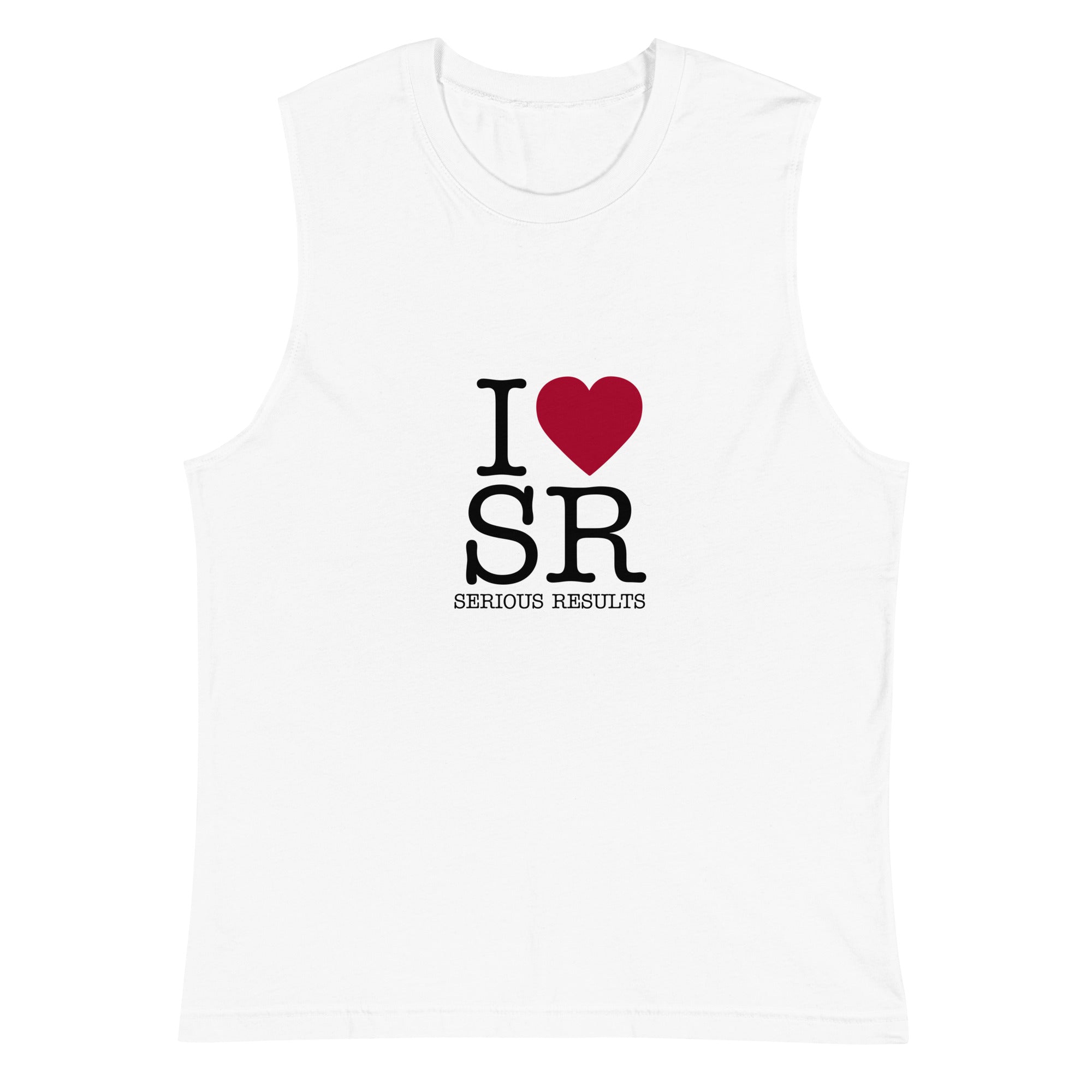 SR | White | I HEART SR Muscle Shirt