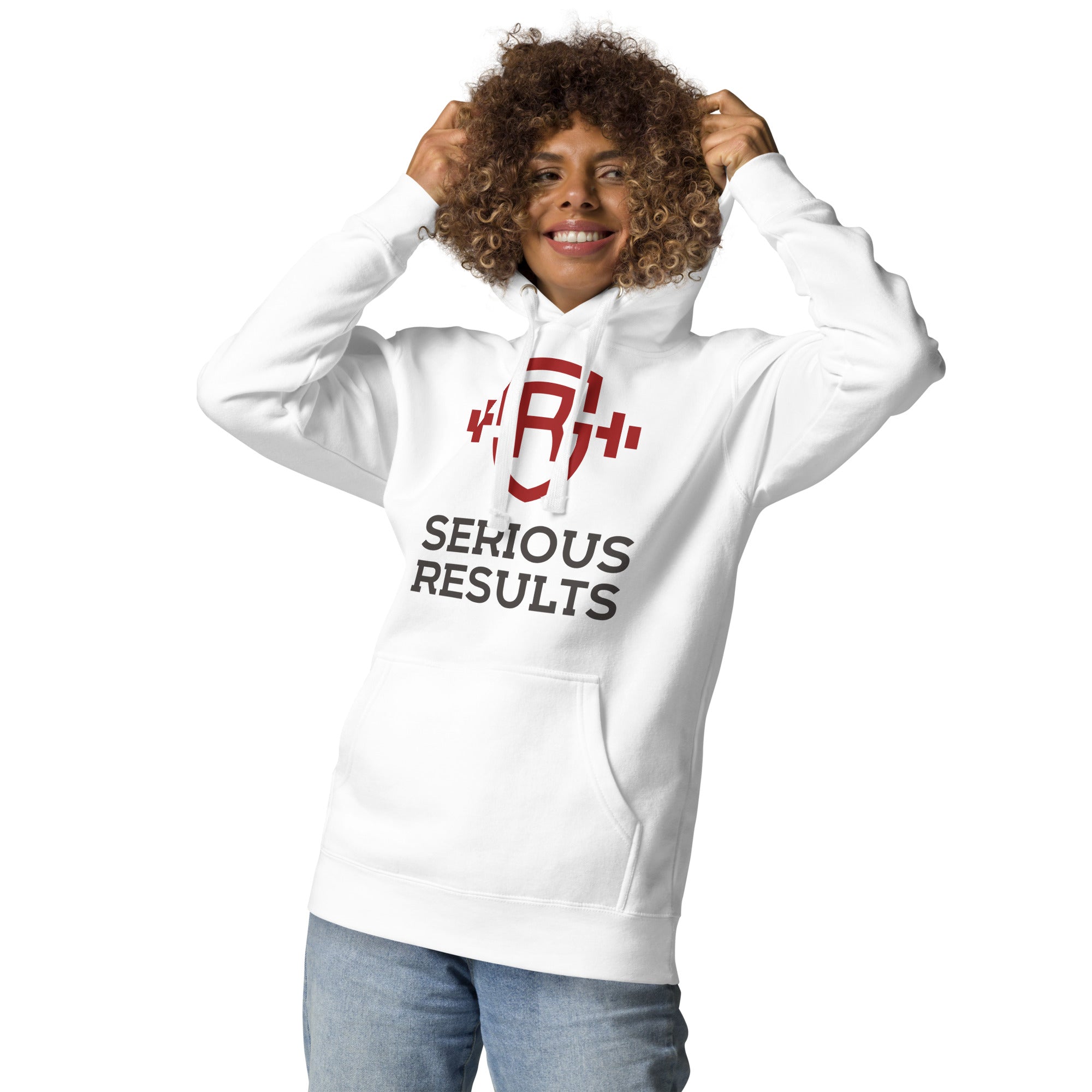 SR White Unisex Hoodie
